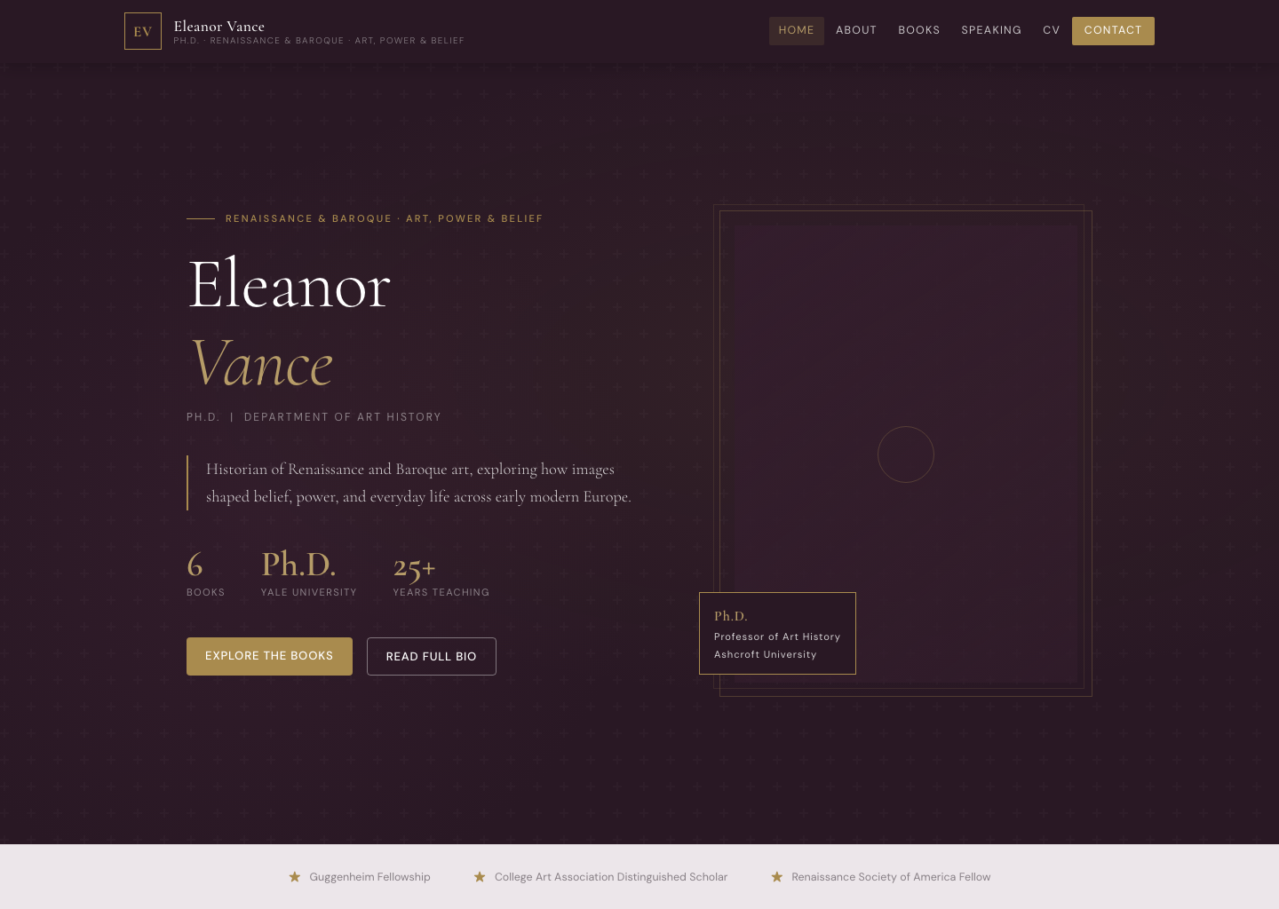Aubergine & Gold
